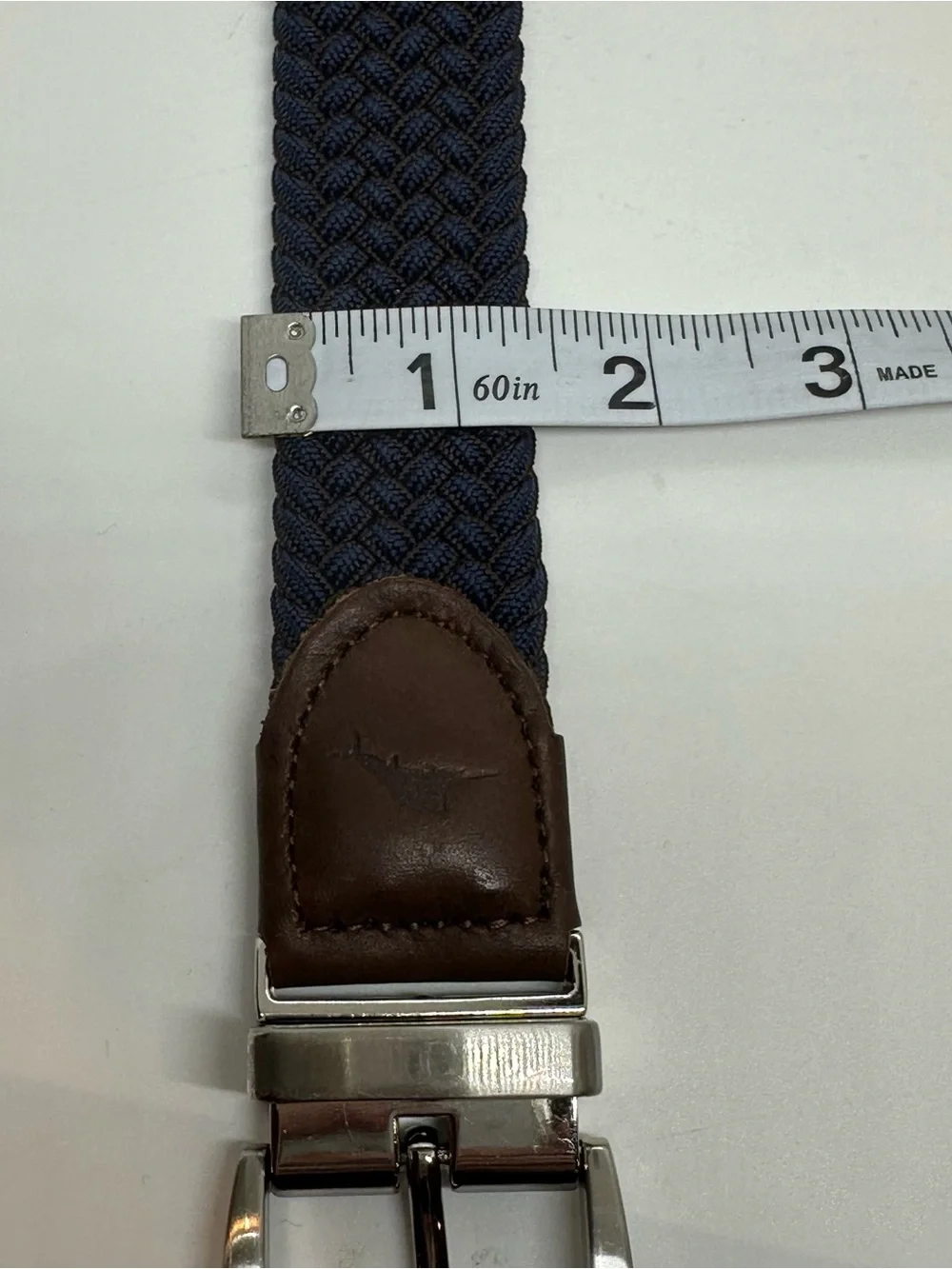 Tommy Bahama Navy Woven Stretch Belt S/M